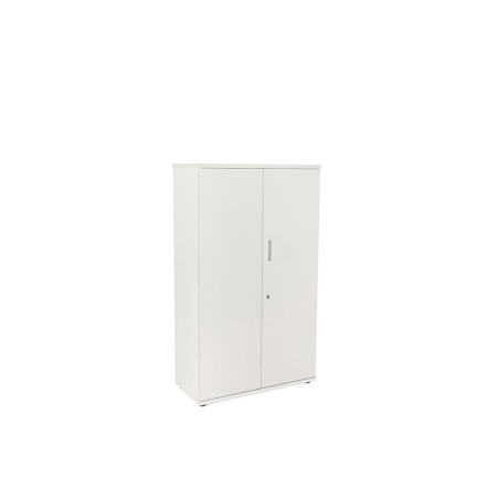 Armario rocada con tres estantes y dos puertas serie store 156x90x45 cm acabado blanco/blanco