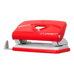 Taladrador q-connect kf14216 rojo abertura 1 mm capacidad 10 hojas