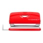 Taladrador q-connect kf14216 rojo abertura 1 mm capacidad 10 hojas