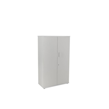 Armario rocada con tres estantes y dos puertas serie store 156x90x45 cm acabado gris/gris