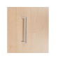 Armario rocada con tres estantes y dos puertas inferiores serie store 156x90x45 cm acabado gris/bco