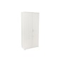 Armario rocada con cuatro estantes y dos puertas serie store 195x90x45 cm acabado aw04 blanco/blanco
