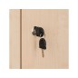 Armario rocada con cuatro estantes y dos puertas serie store 195x90x45 cm acabado aw04 blanco/blanco