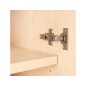 Armario rocada con cuatro estantes y dos puertas serie store 195x90x45 cm acabado aw04 blanco/blanco
