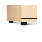 Armario rocada con cuatro estantes y dos puertas serie store 195x90x45 cm acabado aw04 blanco/blanco