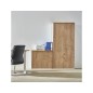 Armario rocada con cuatro estantes y dos puertas serie store 195x90x45 cm acabado aw04 blanco/blanco