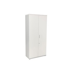 Armario rocada con cuatro estantes y dos puertas serie store 195x90x45 cm acabado an04 gris/blanco