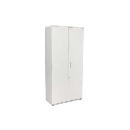 Armario rocada con cuatro estantes y dos puertas serie store 195x90x45 cm acabado an04 gris/blanco