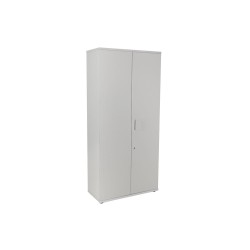 Armario rocada con cuatro estantes y dos puertas serie store 195x90x45 cm acabado an02 gris/gris