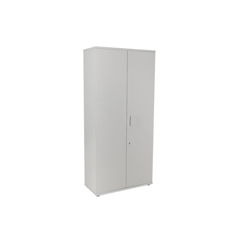 Armario rocada con cuatro estantes y dos puertas serie store 195x90x45 cm acabado an02 gris/gris