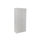 Armario rocada con cuatro estantes y dos puertas serie store 195x90x45 cm acabado an02 gris/gris