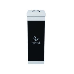 Contenedor papelera reciclaje paperflow con tapa poliestireno para residuos organicos 60 l 76x36,3x26,3 cm