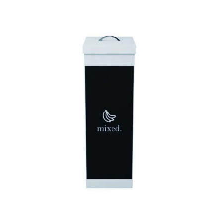 Contenedor papelera reciclaje paperflow con tapa poliestireno para residuos organicos 60 l 76x36,3x26,3 cm
