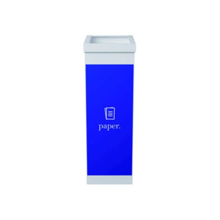 Contenedor papelera reciclaje paperflow con tapa poliestireno para papeles 60 l 76x36,3x26,3 cm