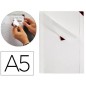 Funda de presentacion djois kang easy clic adhesiva removible din a5 esquina magnetica pack 5 uds