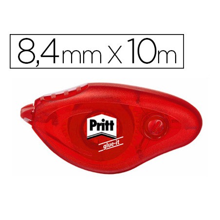 Pegamento pritt roller compact permanente 8,4 mm x 10 m