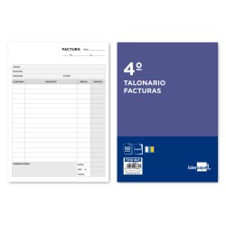 Talonario liderpapel facturas cuarto original y copia t216 con i.g.i.c.