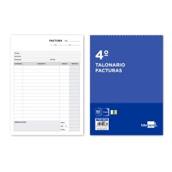 Talonario liderpapel facturas cuarto original y 2 copias t316 con i.g.i.c.