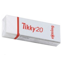 20 Unidades - Goma de borrar rotring tikky 20 blanca