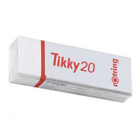 20 Unidades - Goma de borrar rotring tikky 20 blanca