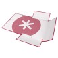 Carpeta antartik gomas tres solapas carton forrado a4 color frambuesa Carpeta antartik gomas tres solapas carton forrado a4 color frambuesa