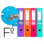 6 Unidades - Archivador de palanca liderpapel folio documenta forrado pvc con rado lomo 75 mm colores surtidos trending 6 Unidades - Archivador de palanca liderpapel folio documenta forrado pvc con rado lomo 75 mm colores surtidos trending