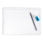 Bloc dibujo liderpapel lineal espiral 460x325 mm 20 hojas 180 gr/m2 con recuadro perforado