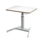 Mesa leitz ergo regulable en altura electricamente tablero 80x60 cm con usb-c y usb 5v color blanco