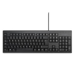 Teclado kensington kb100 eq con cable 2400 dpi usb-a color negro
