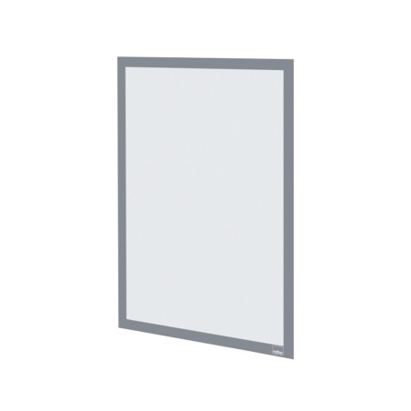 Marco porta anuncios nobo din a3 marco magnetico autoadhesivo color plata pack de 2 unidades