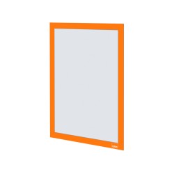 Marco porta anuncios nobo din a4 marco magnetico autoadhesivo color naranja pack de 2 unidades