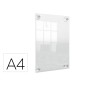 Marco porta anuncios nobo acrilico transparente mural removible din a4 sin marco 261x24x346 mm Marco porta anuncios nobo acrilico transparente mural removible din a4 sin marco 261x24x346 mm