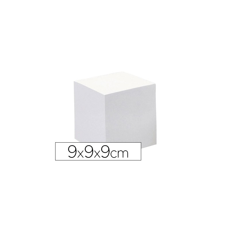 Taco papel quo vadis encolado blanco 680 hojas 100% reciclado 90x90x90 mm 90 g