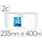 Papel secamanos industrial amoos 2 capas 222 mm x 400 m paquete de 2 rollos