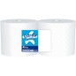 Papel secamanos industrial amoos 2 capas 222 mm x 400 m paquete de 2 rollos