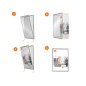 Marco porta anuncios nobo impression pro din a3 marco de clip aluminio 320x17x445 mm