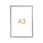 Marco porta anuncios nobo impression pro din a3 marco de clip aluminio 320x17x445 mm