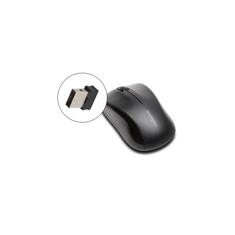 Raton kensington valumouse inalambrico 1000 dpi receptor usb 2,4 ghz negro