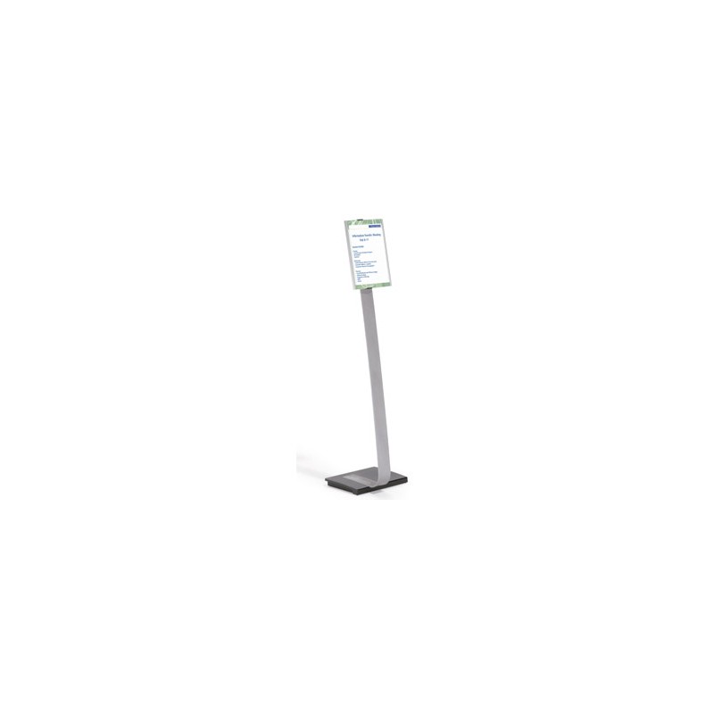 Expositor durable de suelo altura ajustable con panel frontal din a4 uso vertical/horizontal color