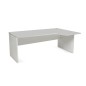 Mesa rocada serie work 180x120 cm derecha acabado an02 gris/gris