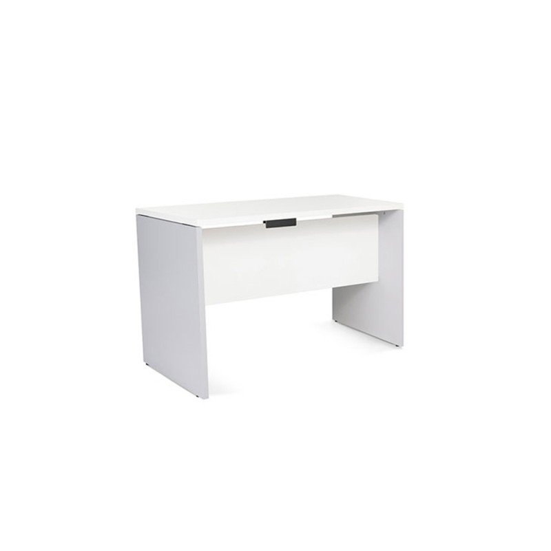 Mesa oficina rocada serie work 120x60 cm acabado an04 gris/blanco