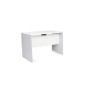 Mesa oficina rocada serie work 120x60 cm acabado an04 gris/blanco