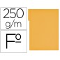 50 Unidades - Subcarpeta cartulina gio folio pestaña derecha 250 g/m2 amarillo