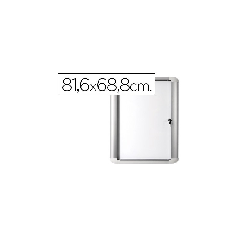 Vitrina de anuncio bi-office magnetica 816x688 mm para exterior con marco de aluminio y cerradura Vitrina de anuncio bi-office magnetica 816x688 mm para exterior con marco de aluminio y cerradura