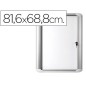 Vitrina de anuncio bi-office magnetica 816x688 mm para exterior con marco de aluminio y cerradura Vitrina de anuncio bi-office magnetica 816x688 mm para exterior con marco de aluminio y cerradura