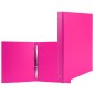 Carpeta de 4 anillas 25 mm redondas liderpapel a5 carton forrado pvc fucsia Carpeta de 4 anillas 25 mm redondas liderpapel a5 carton forrado pvc fucsia
