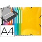25 Unidades - Carpeta exacompta gomas carton simil-prespan tres solapas din a4+ colores surtidos 25 Unidades - Carpeta exacompta gomas carton simil-prespan tres solapas din a4+ colores surtidos