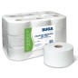 18 Unidades - Papel higienico industrial gofrado buga reciclado 2 capas 130 m