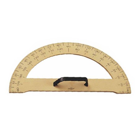 Semicirculo para encerado faibo plastico imitacion madera 33,4 cm