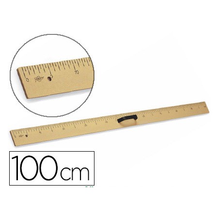 Regla para encerado faibo plastico imitacion madera 100 cm